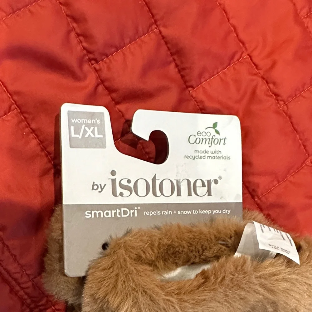Smart Dri Eco comfort Isotoner gloves L/XL Time and Tru Tan Knit Beanie -New:Set - Picture 8 of 8